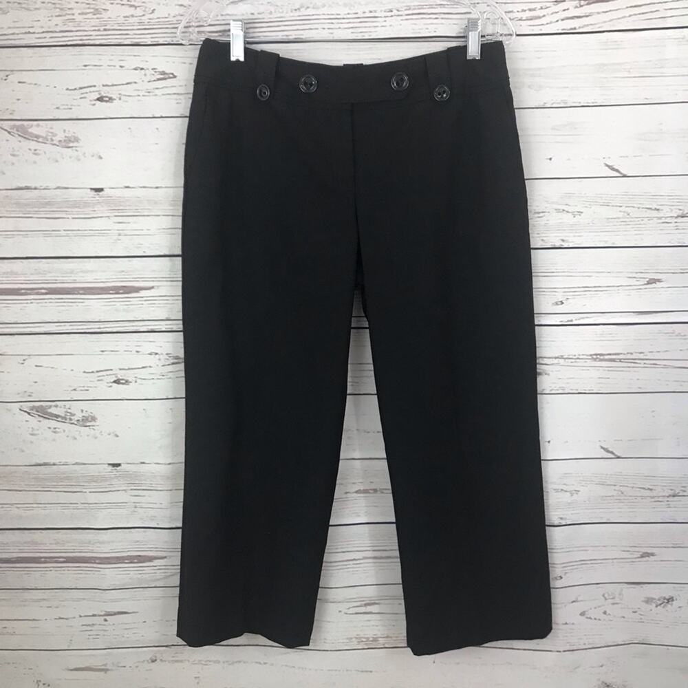 Ann Taylor Women's Lindsay Capri Pants Black Size 4
